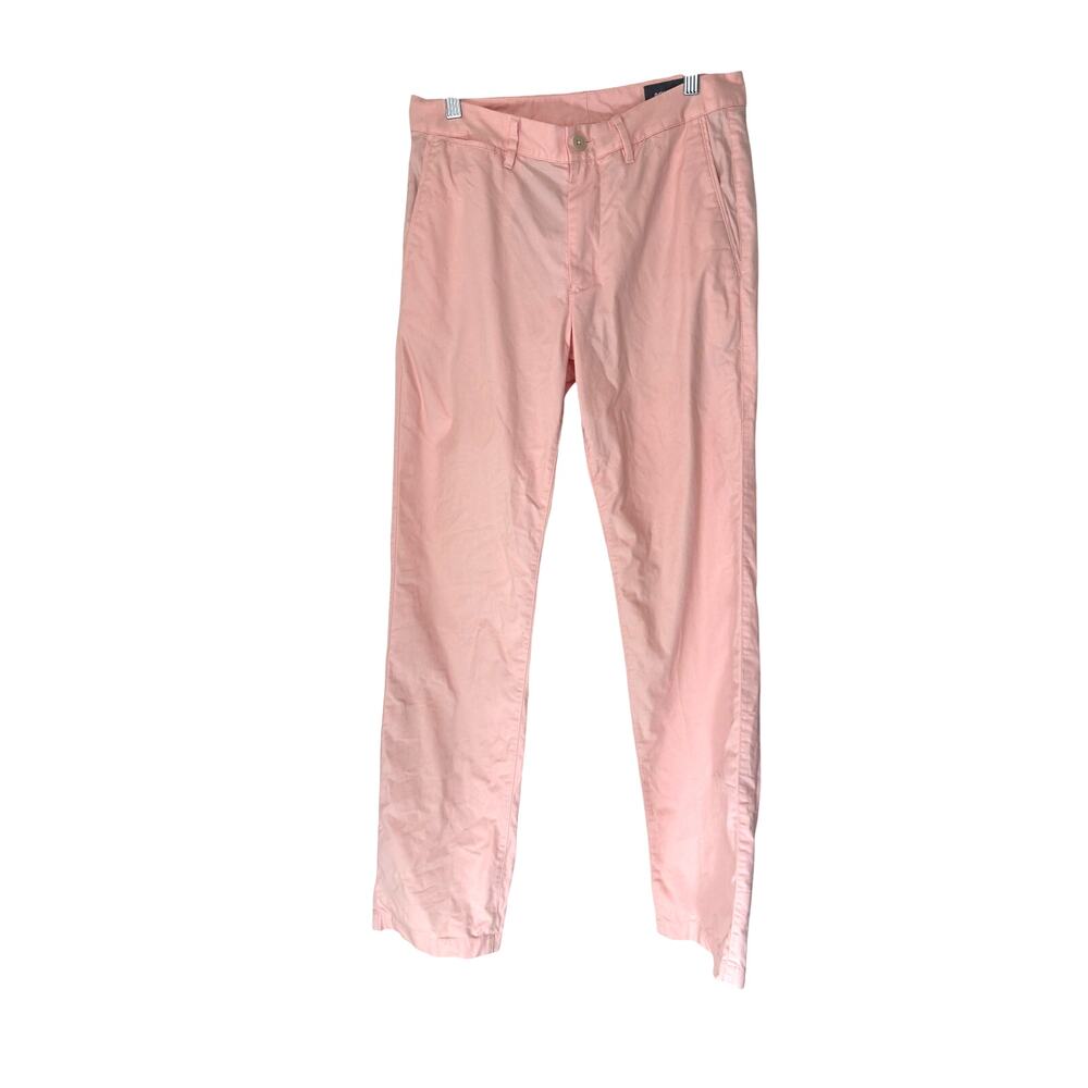 Bonobos Men's‎ Pastel Pink Preppy Academia Straight Leg Dress Pants Size 29 x 32
